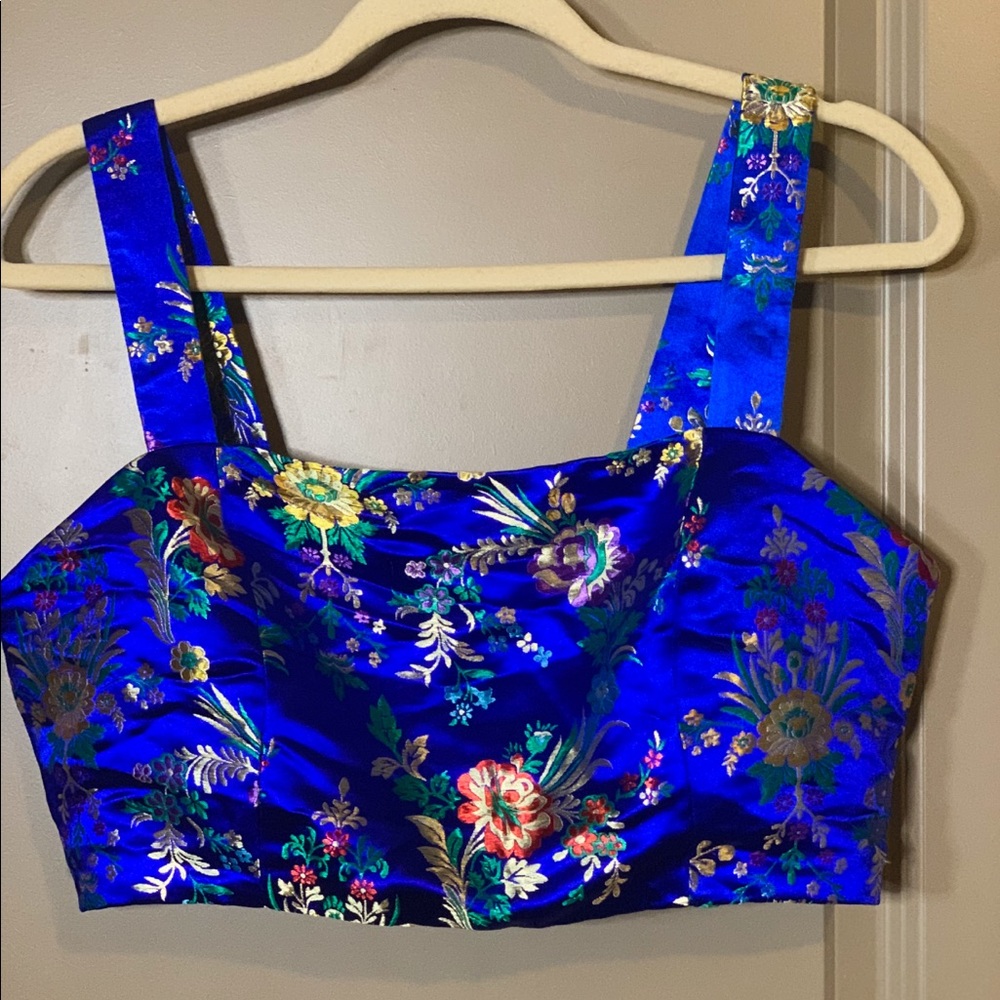 Brocade Crop Top💙